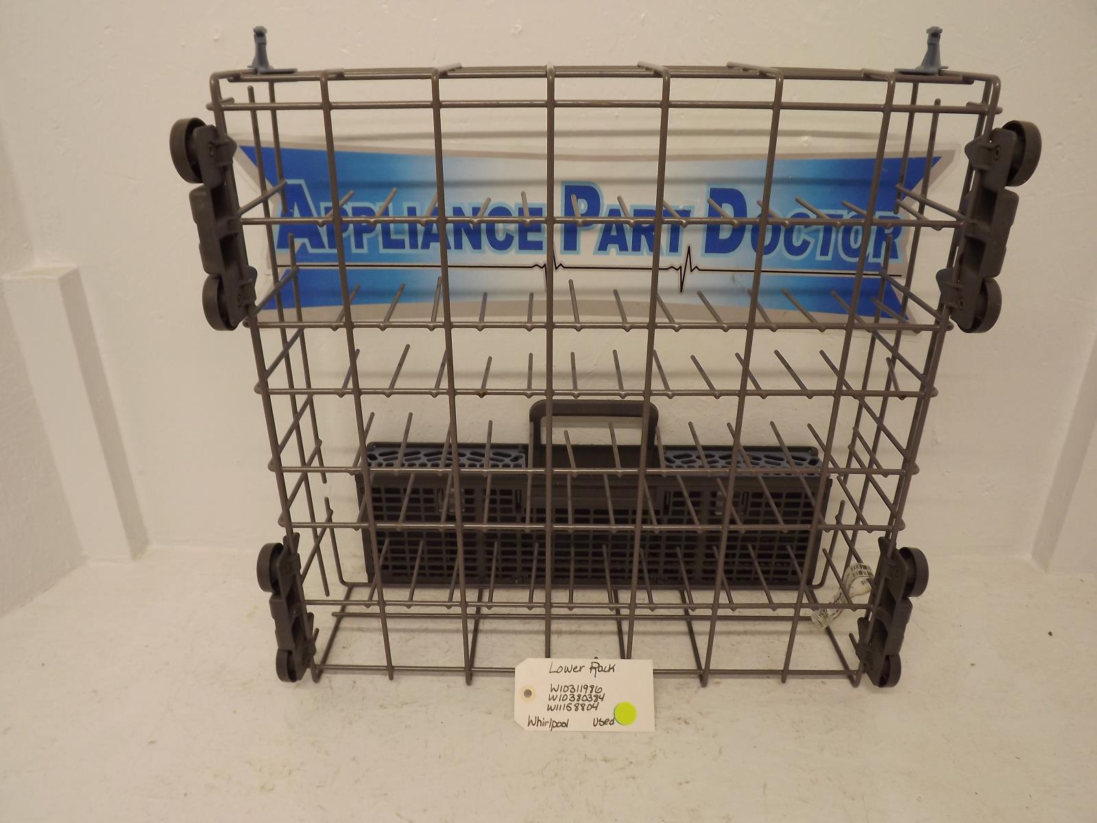 Whirlpool Dishwasher W10311986 W10380384 W11158804 Lower Rack Used Whirlpool Dishwasher W10311986 W10380384 W11158804 Lower Rack Used